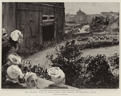 La Misa de Réquiem en Notre Dame, la llegada del Presidente Faure de Charles Paul Renouard